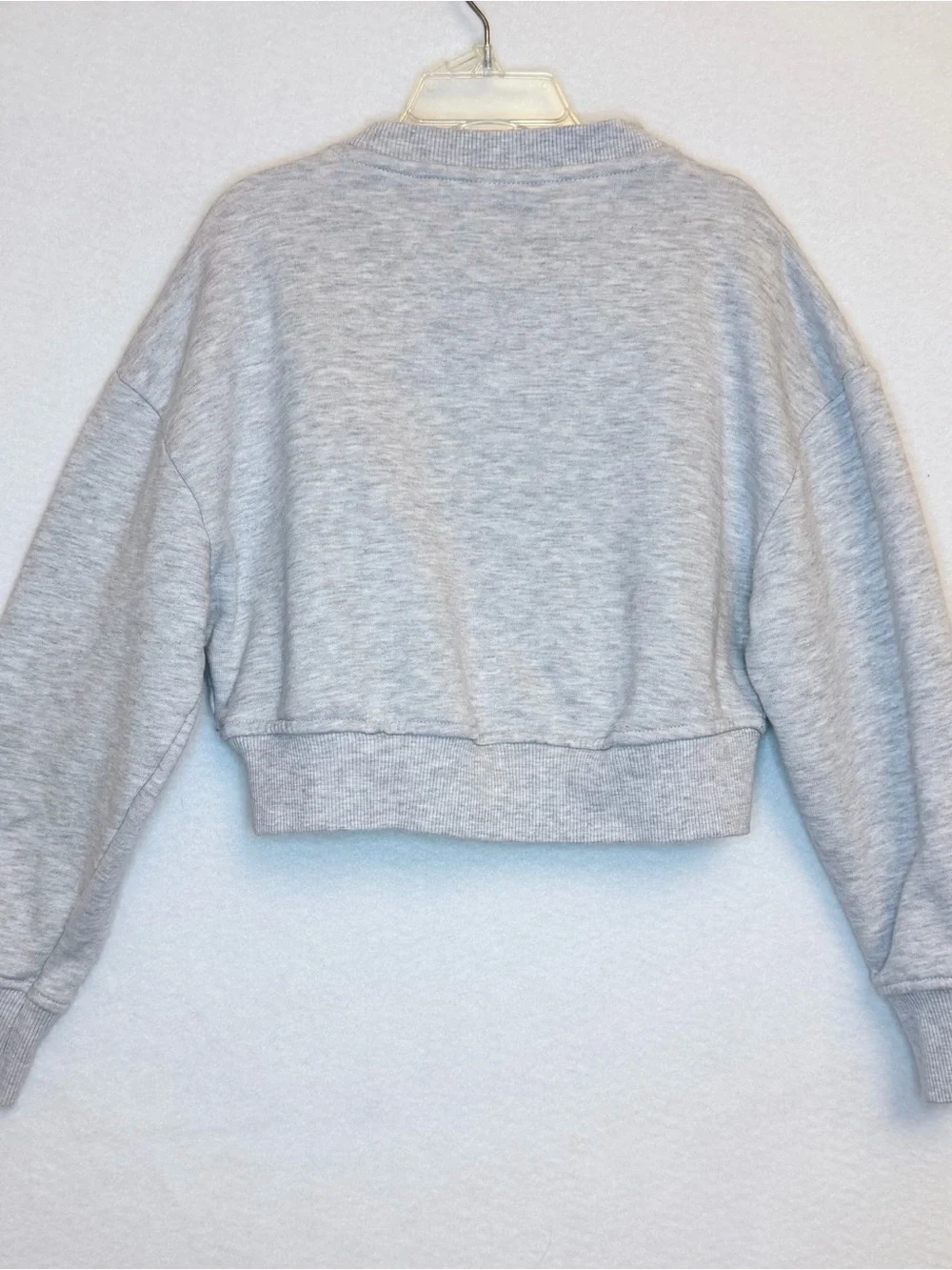 Harvard University Girls 8/9 Cropped Sweatshirt Gray Maroon Crewneck Fall